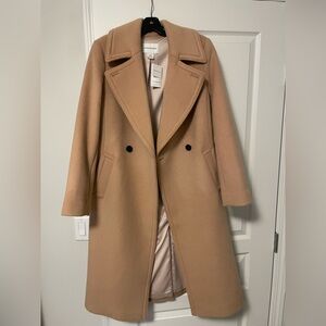 NWT Club Monaco Camel Wool Coat - size M